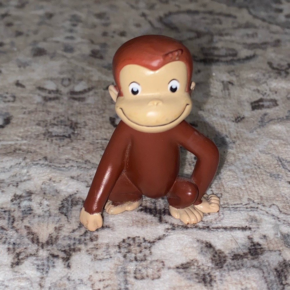 Vintage Curious George Figurine (early 2000s)